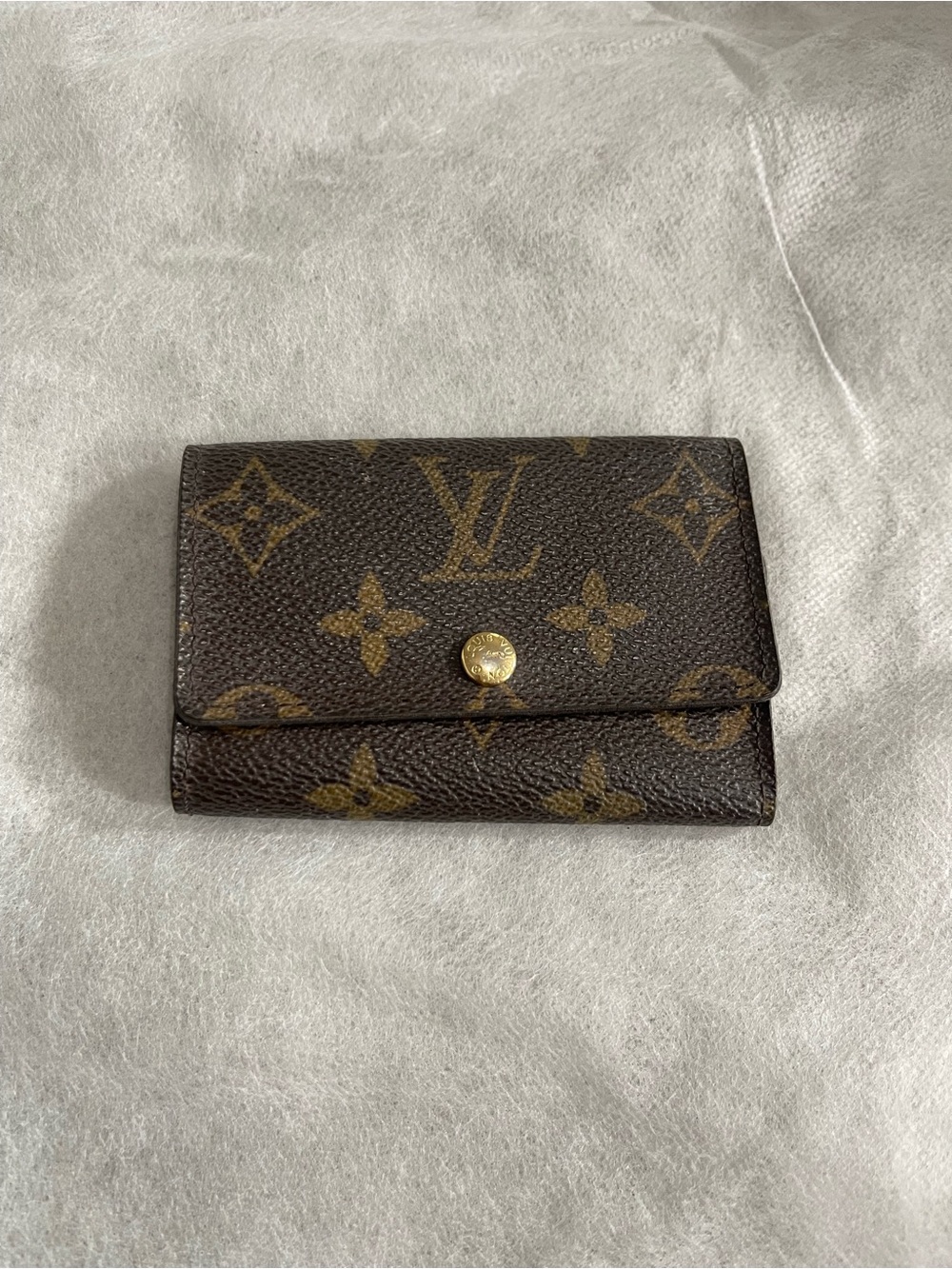 Louis Vuitton Monogram Compact Key Holders- Brown and Gold